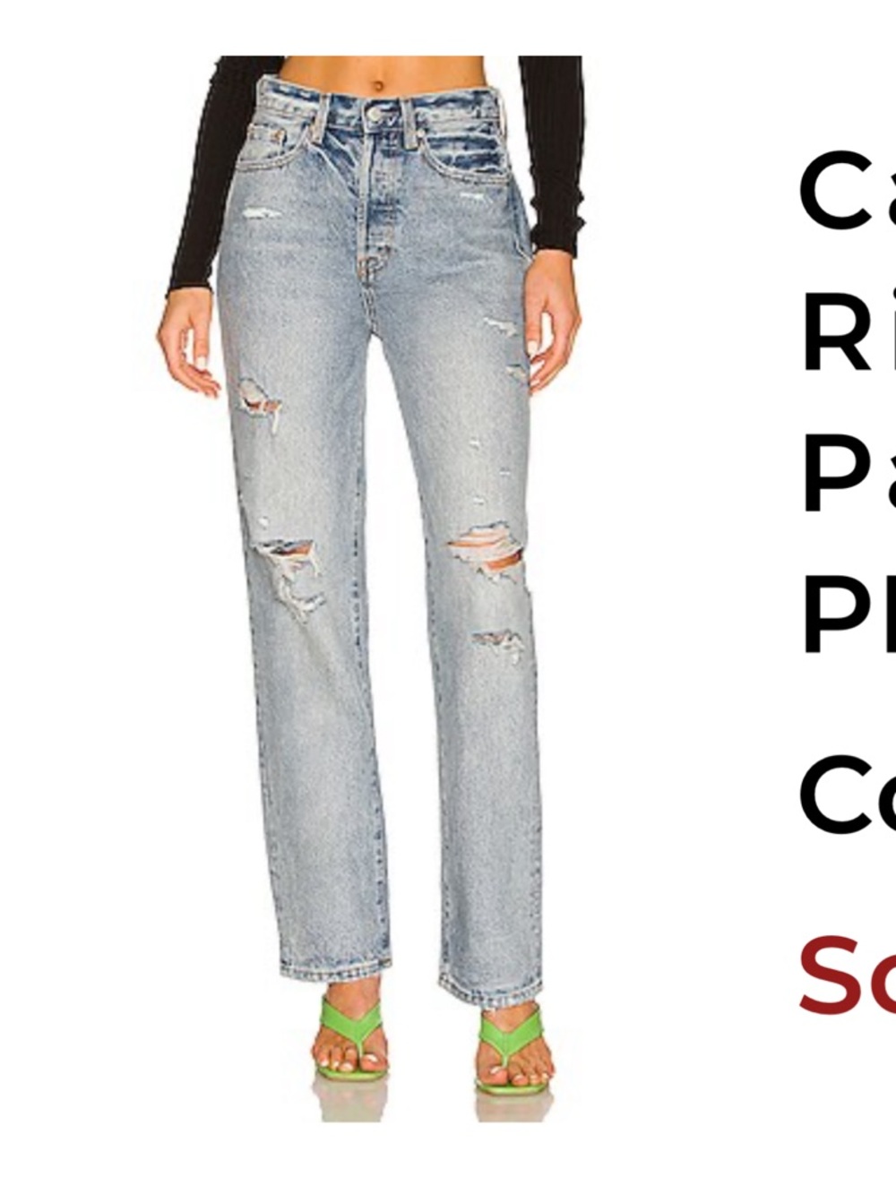 Pistola Cassie Light Blue High Rise Jeans